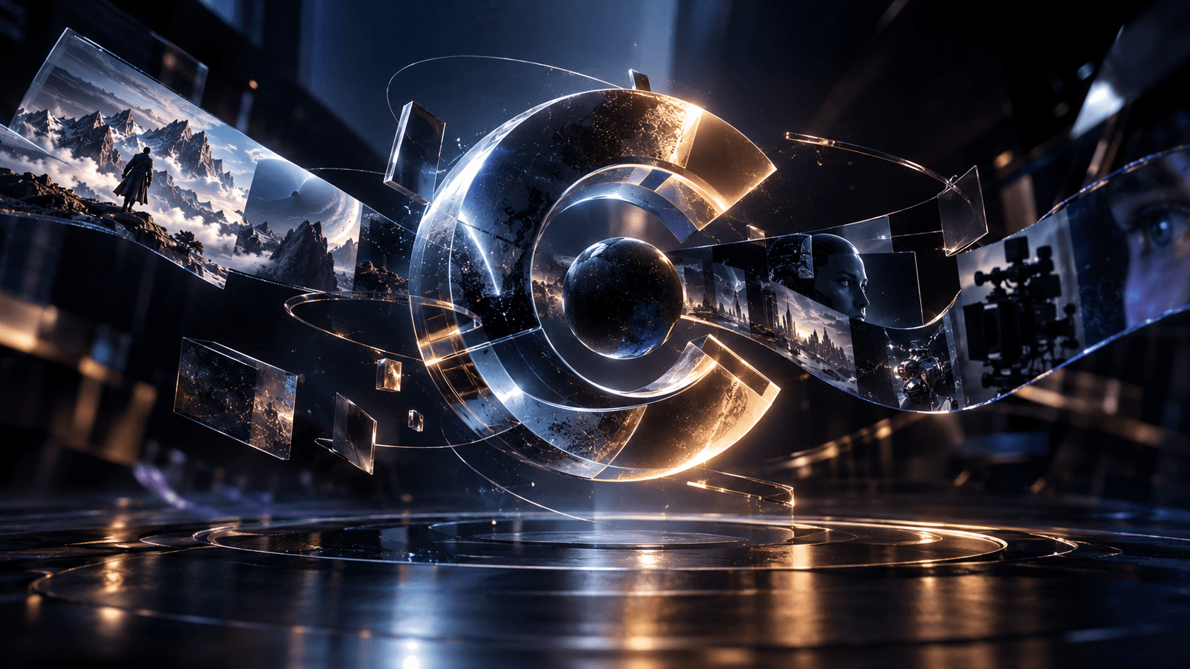 Cinematic visual effects frame for MOTION DESIGN — The Glitch VFX